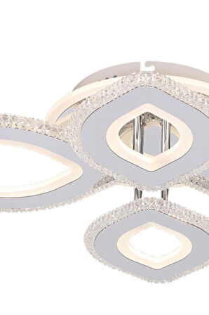 Eray Aydınlatma T008-4 Krom Kumandalı Led Avize