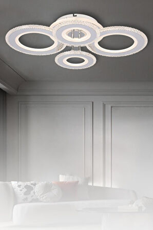 Eray Aydınlatma T001-4 Krom Kumandalı Led Avize