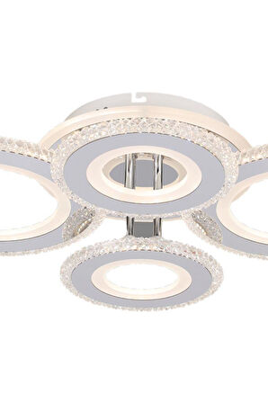 Eray Aydınlatma T001-4 Krom Kumandalı Led Avize