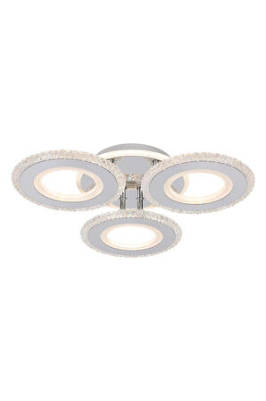 Eray Aydınlatma T001-3 Krom Kumandalı Led Avize