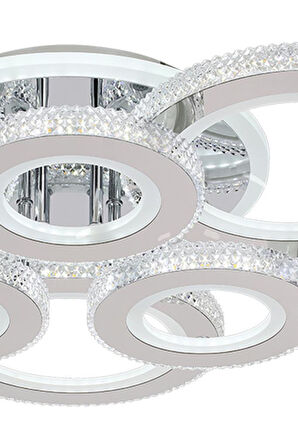 Eray Aydınlatma T001-6 Krom Dimmer Kumandalı Led Avize