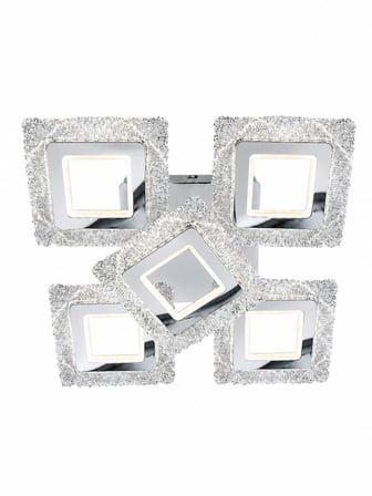 Eray Aydınlatma A016-4+1 Krom Dimmer Kumandalı Led Avize