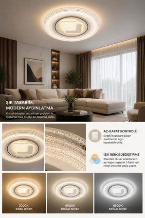Eray Aydınlatma 634-2 Plofonyer Led Avize