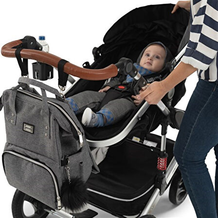 Wellgro Bebek Bakım Çantası Gri