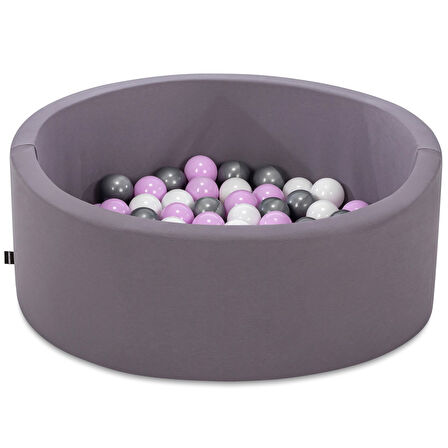 Wellgro Bubble Pops Gri Top Havuzu-Gri/Beyaz/Lila