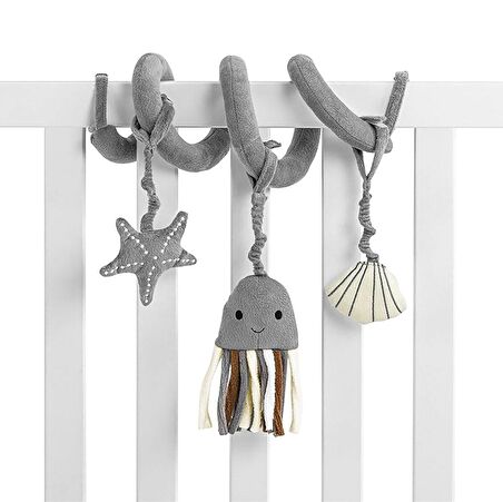 Wellgro Sarmal Puset, Bebek Arabası Oyuncağı Gri