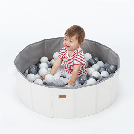 Wellgro Katlanır Aktivite ve Top Havuzu, 150 Toplu - Ekru