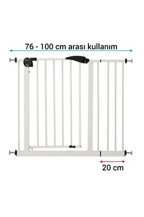 Wellgro Güvenlik Kapısı 76-100 cm Arası Kullanım İmkanı