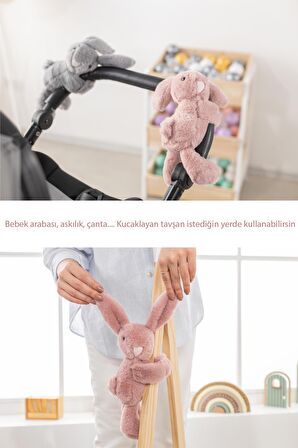 Wellgro Sarılan & Kucaklayan Tavşan Oyuncak Pembe