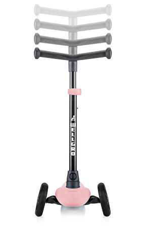 Wellgro Turbo 3 Tekerli Yükseklik Ayarlı Scooter, Pembe