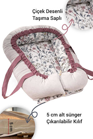 Wellgro Flower Babynest Bebek Yatağı Anne Yanı Bebek Yatağı