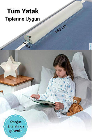Wellgro 140 cm Sünger Yatak Bariyeri, Çocuk yatak kenar korkuluğu