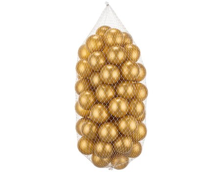 Wellgro 7 Cm Top Havuzu Topu 150 Adet Gold, Beyaz, Gümüş