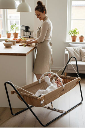 Wellgro Cozy Nest Hamak Beşik Kahve, Anne Yanı Bebek Hamağı