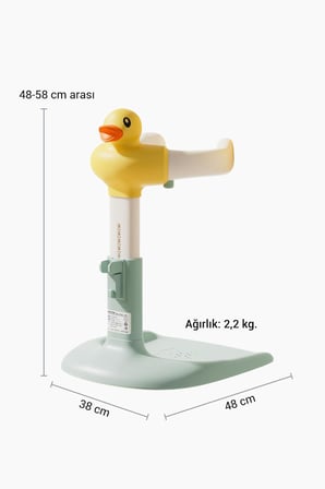 Wellgro HoldMe Bebek Banyo Duş Standı Yeşil Kurbağa