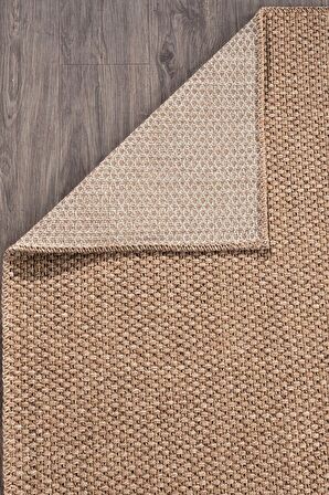 Rusticana 3101 Naturel Jüt Halı Modern Örme Yolluk Kilim