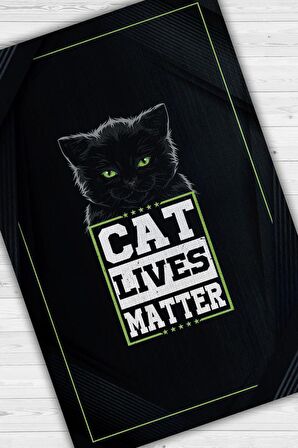 Homshtag Kediler Önemlidir Pamuklu Dokuma Tabanlı Yıkanabilir Kaymaz Dekoratif Halı