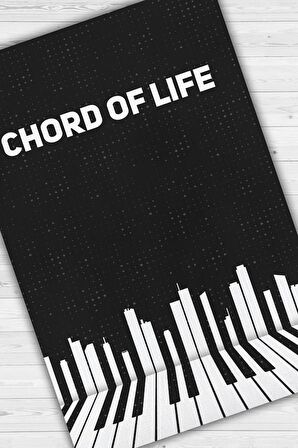 Homshtag Hayatın Akordu Pamuklu Dokuma Tabanlı Yıkanabilir Kaymaz Dekoratif Halı