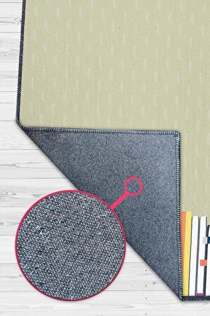 Homshtag Kahve ve Kitaplar Pamuklu Dokuma Tabanlı Yıkanabilir Kaymaz Dekoratif Kitap Sever Halısı