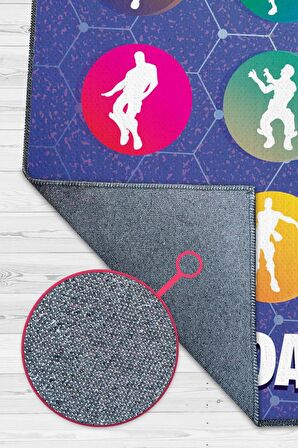 Homshtag Your Dance Pamuklu Dokuma Tabanlı Yıkanabilir Kaymaz Gamer Halısı