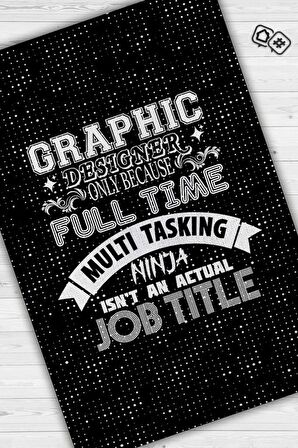 Homshtag Grafiker Ninja Pamuklu Dokuma Tabanlı Yıkanabilir Kaymaz Tasarımcı Halısı