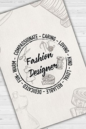 Homshtag Moda Tasarımcısı Pamuklu Dokuma Tabanlı Yıkanabilir Kaymaz Tasarımcı Halısı