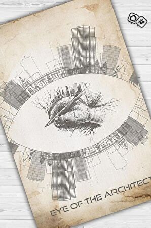 Homshtag Mimarın Gözü Pamuklu Dokuma Tabanlı Yıkanabilir Kaymaz Mimar Halısı