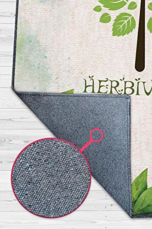 Homshtag Otçul Dokuma Tabanlı Yıkanabilir Kaymaz Vegan Halısı