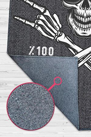 Homshtag Yüzdeyüz Bitki Dokuma Tabanlı Yıkanabilir Kaymaz Vegan Halısı