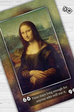 Homshtag Mona Lisa Da Vinci Dokuma Tabanlı Yıkanabilir Kaymaz Sanat Sever Halısı
