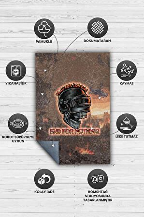 Homshtag Toplamak İçin Oyna Dokuma Tabanlı Yıkanabilir Kaymaz Gamer Halısı