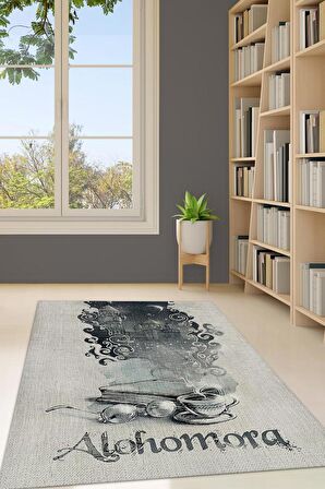 Homshtag Alohomora Dokuma Tabanlı Yıkanabilir Kaymaz Harry Potter Film Halısı