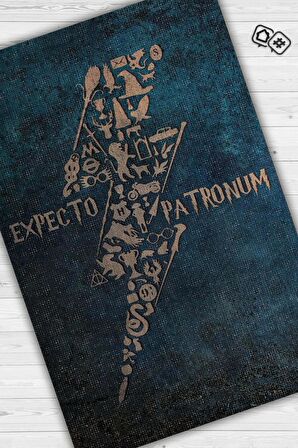 Homshtag Expecto Patronum Dokuma Tabanlı Yıkanabilir Kaymaz Harry Potter Film Halısı