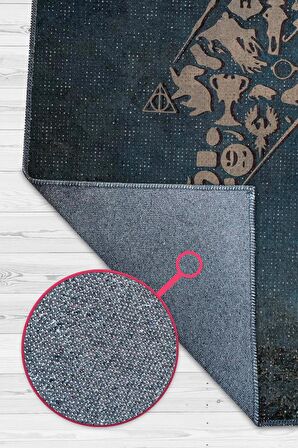 Homshtag Expecto Patronum Dokuma Tabanlı Yıkanabilir Kaymaz Harry Potter Film Halısı