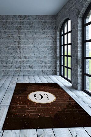 Homshtag Durak Dokuma Tabanlı Yıkanabilir Kaymaz Harry Potter Film Halısı