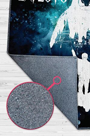 Homshtag Expecto Dokuma Tabanlı Yıkanabilir Kaymaz Harry Potter Film Halısı
