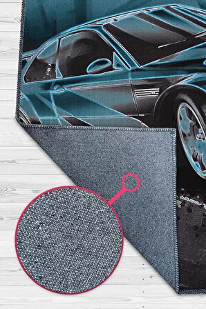 Homshtag Ben Bitti Demeden Bitmez Dokuma Tabanlı Yıkanabilir Kaymaz Gamer Halısı