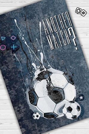 Homshtag Bir Maç Daha Dokuma Tabanlı Yıkanabilir Kaymaz Gamer Halısı