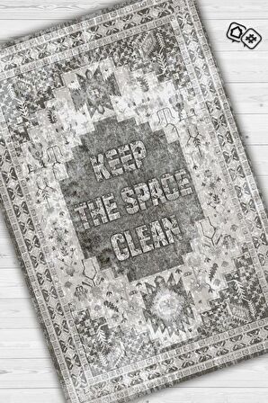 Homshtag Alanı Temiz Tut Pamuklu Dokuma Tabanlı Yıkanabilir Kaymaz Dekoratif Ev Aile Halısı