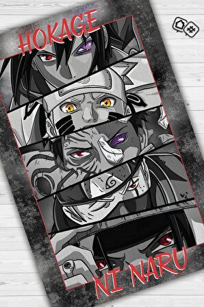 Homshtag Hokage Oldum Dokuma Tabanlı Yıkanabilir Kaymaz Anime Severler Halısı