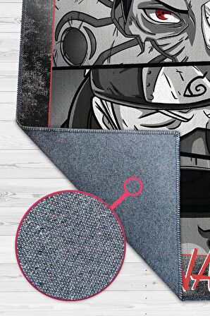 Homshtag Hokage Oldum Dokuma Tabanlı Yıkanabilir Kaymaz Anime Severler Halısı