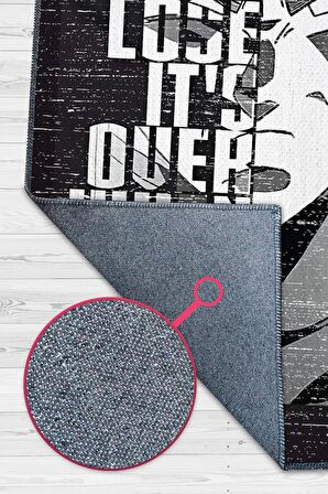 Homshtag Kranalığa Doğru Dokuma Tabanlı Yıkanabilir Kaymaz Anime Severler Halısı