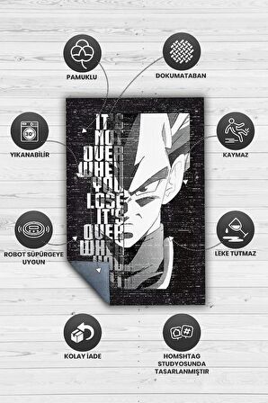 Homshtag Kranalığa Doğru Dokuma Tabanlı Yıkanabilir Kaymaz Anime Severler Halısı