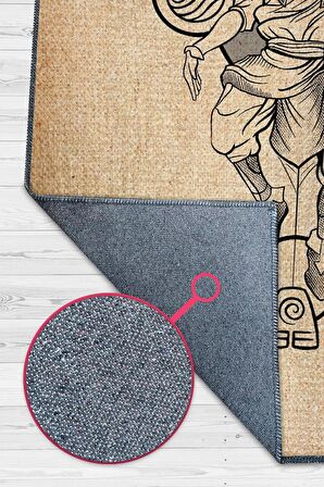 Homshtag Gurur Utancın Kaynağı Dokuma Tabanlı Yıkanabilir Kaymaz Anime Severler Halısı