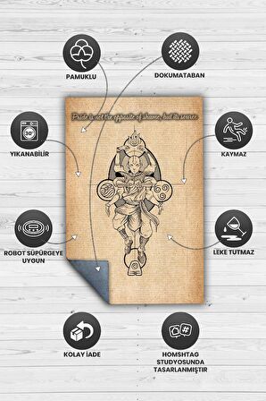 Homshtag Gurur Utancın Kaynağı Dokuma Tabanlı Yıkanabilir Kaymaz Anime Severler Halısı