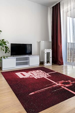 Homshtag Yap Ya Da Yapma Dokuma Tabanlı Yıkanabilir Kaymaz Star Wars Film Halısı