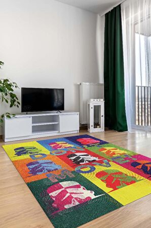 Homshtag Kıpırdama Dokuma Tabanlı Yıkanabilir Kaymaz Star Wars Film Halısı