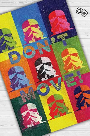 Homshtag Kıpırdama Dokuma Tabanlı Yıkanabilir Kaymaz Star Wars Film Halısı