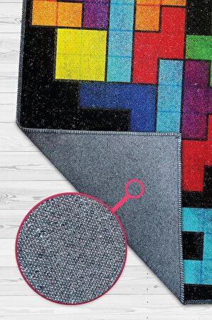 Homshtag Seni Seviyorum Dokuma Tabanlı Yıkanabilir Kaymaz Gamer Halısı