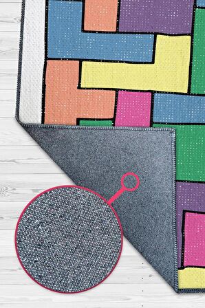 Homshtag Olamaz Dokuma Tabanlı Yıkanabilir Kaymaz Gamer Halısı